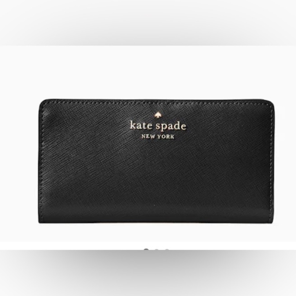 Kate Spade - New - New York Staci Large Slim Bifold Wallet Black